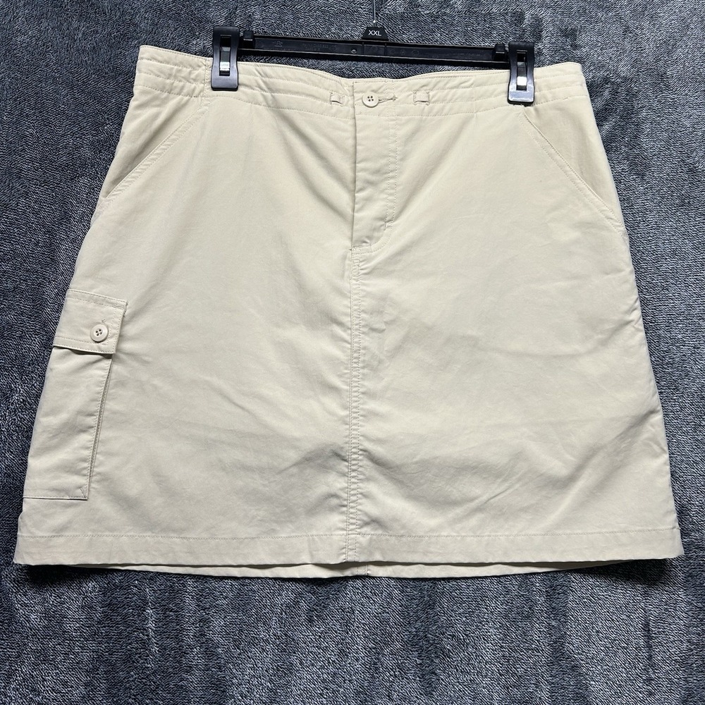 Patagonia Womens Size 8 Beige Inter-Continetal Hideaway Cargo Skirt (V2)